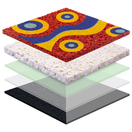 广州无缝预制型塑胶跑道EPDM面层