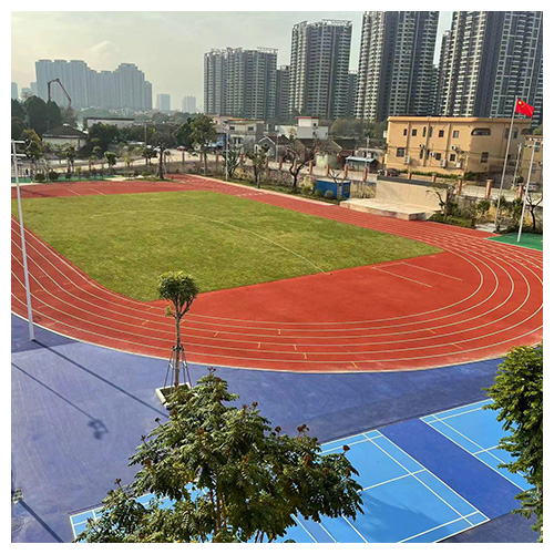 广州中山东凤镇中心小学无缝预制型跑道