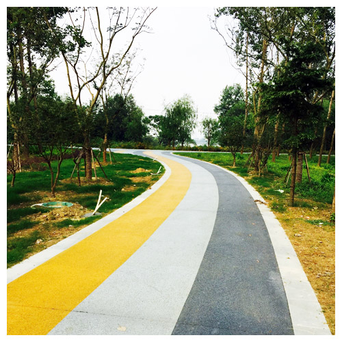 广州广陵公园彩色透水地坪